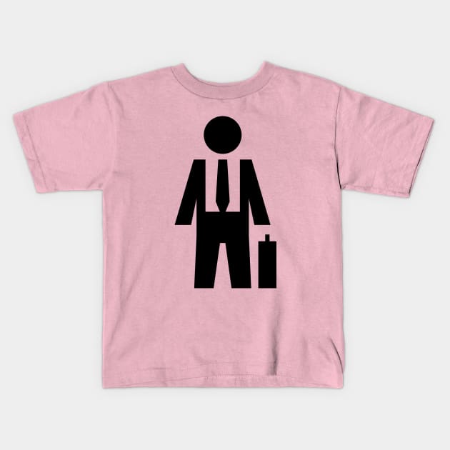 Businessman Kids T-Shirt by schlag.art